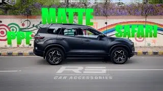 Matte PPF on Tata Safari | Matte Paint Protection Film | Tata Safari Matte PPF | #rscars