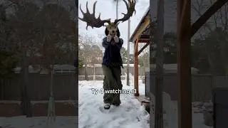 Pt.3 of making an Irish Elk mask! #therianmask #theriantropy #elk #paleotherian #realistic