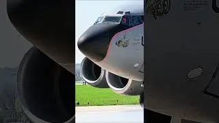 Rapid KC-135 Stratotanker takeoff