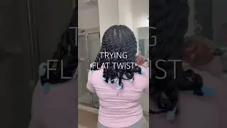Trying flat twists! Stay tuned for the results 😉 #naturalhair #protectivestyles #healthyhair