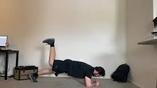 Elbow Supported Front Plank with Flex Knee Lift