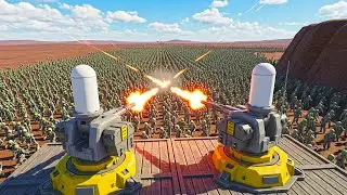 TSUNAMI of 7.5 Million Demons & Pyramid Heads vs T45 Shotgun Defense! UEBS 2