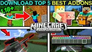 5 Epic Addons For Minecraft Pe 1.18 !  | Best Addons For Mcpe | Top 5 Best Mods For Minecraft pe