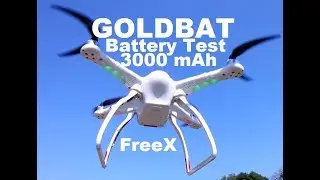 GOLDBAT RC Battery FreeX Drone FLIGHT TIME TEST GPS Quadcopter Review
