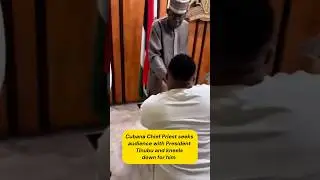 Cubana Chief Priest seeks audience with President Tinubu and kneels down