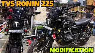 TVS RONIN 225 Me kha milegi itni Decent Modification | Loaded Modified | Crash Guard | Backrest |