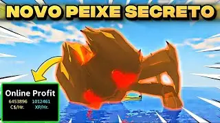PEGUEI O NOVO PEIXE SECRETO E COLOQUEI ELE NO AQUÁRIO - FISCH ROBLOX