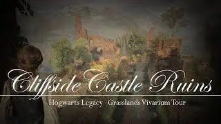 Hogwarts Legacy Grassland Vivarium Design - Cliffside Castle Ruins