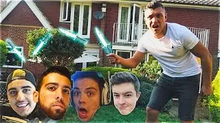 FAZE HOUSE REAL LIFE KNIFE TRICKSHOTTING