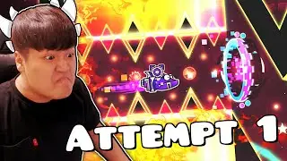 1 ПОПЫТКА ИСПЫТАНИЯ: ВСЕ ЭКСТРЕМАЛЬНЫЕ ДЕМОНЫ [#1] | Geometry Dash