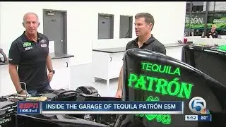 Inside garage of Tequila Patron ESM