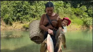 Harvesting Big River Fish and Making Smoked Fish for Extra Income