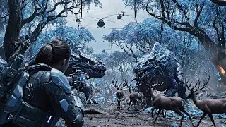 Alien Creatures vs Army | Jungle Helicopter Crash | Cinematic Action