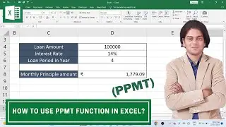 how to use PPMT function in excel? #excel