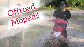 Testing offroad moped capabilities!! (Deep water and testing limits)
