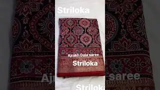 Ajrakh Dola sarees #sareelove #ajrakhsaree #yt #ytshortsvideo #saree #sareedraping #youtubeshorts