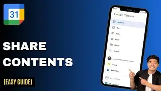 How to share content from Google Calendar