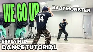 BABYMONSTER - &lsquo;WE GO UP&rsquo; Dance Tutorial Mirrored | EXPLAINED (CHORUS) #kpoptutorial