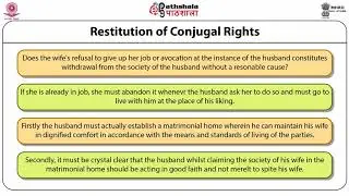 Women and Law Relating to Matrimonial Reliefs