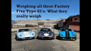 What do they really weigh. Factory Five Type 65's Daytona coupe- Cobra Daytona Build, Video 231