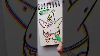 Glitch Painting / Patrick Star #glitch #shorts #painting