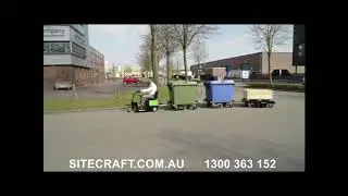 Movexx T2500-SC Tow Tug + Tugger Train Wheelie Bin Trolley