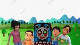 Penampakan Hantu Kereta Thomas Exe Kak Ros Upin Ipin Takut Hantu