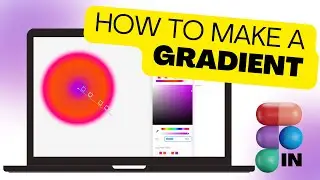 How to change color to the GRADIENT in Figma | Figma Tutorial | + Figma LINK 🤘