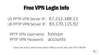 100% Working Free VPN Account