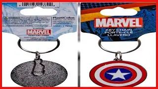 Marvel Captain America Dog Tag Keychain &ndash; Durable & Stylish Auto Accessory