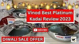 Vinod Platinum stainless steel kadai Review | 💥Amazon Diwali Dhamaka Sale💥#vinod #amazonsale #kadai