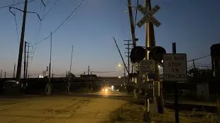 Dearborn Street Railroad Crossing Tour at Night (Delray Junction), Detroit MI