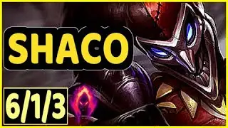 SHACO VS UDYR - 6/1/3 KDA JUNGLE GAMEPLAY