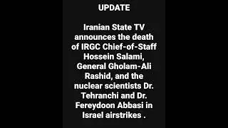 #IranIsraelTensions#IRGC#HosseinSalami#GholamAliRashid#FereydoonAbbasi#Tehranchi