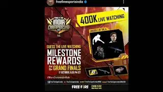 FFIC 2021 400K WATCHING COMPLETE TODAY REDEEM CODE CLAIM ALL FREE REWARDS SKYLER CHARACTER , CUSTOM