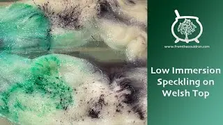 Dye Time #135: Dyeing Welsh Top, Speckling on Roving, Spinning Fibre into Yarn, Dyeing to Spin