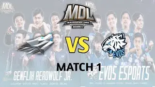 EVOS ESPORTS VS GENFLIX AEROWOLF MATCH 1 MDL ID SEASON 2