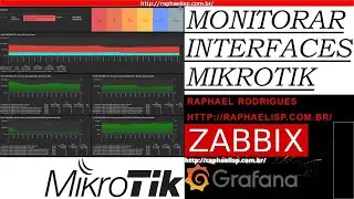 #live Monitoramento Interfaces Mikrotik com Zabbix e Grafana - #Aula01