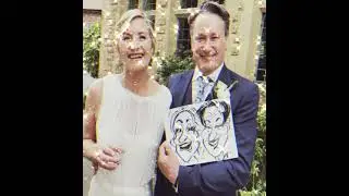 Jesmond Dene House Wedding reception Caricature entertainment