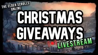 ESO Christmas Livestream 🔴 - 5 MILLION GOLD Giveaway, DROPS on Twitch! #eso #esopvp