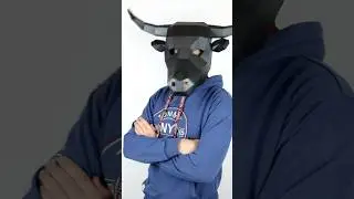 Bull mask Papercraft polygonal  mask, diy project #papercraft #diy #art #bull #bulls