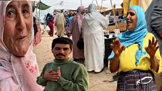 في البادية/دوزنا نهار زوين في سوق مع مي الحاجة😍بقات بلاستها مسخيناش بيها🥹تقدات لعريساتها كلشي من سوق