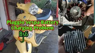 Vespa Battery Charging Problem solution#Battery#charging