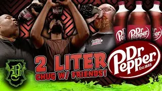 Dr. Pepper Zero Sugar No Burp Chug w/ Friends! (Big Lion Burps)