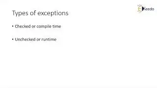 Exception Handling   Checked and Unchecked Exceptions