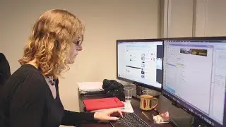Esther James, responsable du studio graphique chez Forecomm