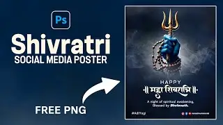Mahashivratri Poster Design In Photoshop | Maha Shivratri Poster Design 2026 | Shivratri Post Design