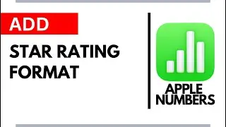 How To Add Star Rating Format in Apple Numbers  Mac Spreadsheet Trick