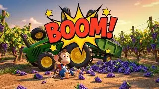 Baby Monkey Crashed A Tractor In A Grape Farm And Everything Went Wrong