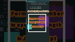 toPrecision method in JavaScript #jsbyjs #coding #learning #shorts